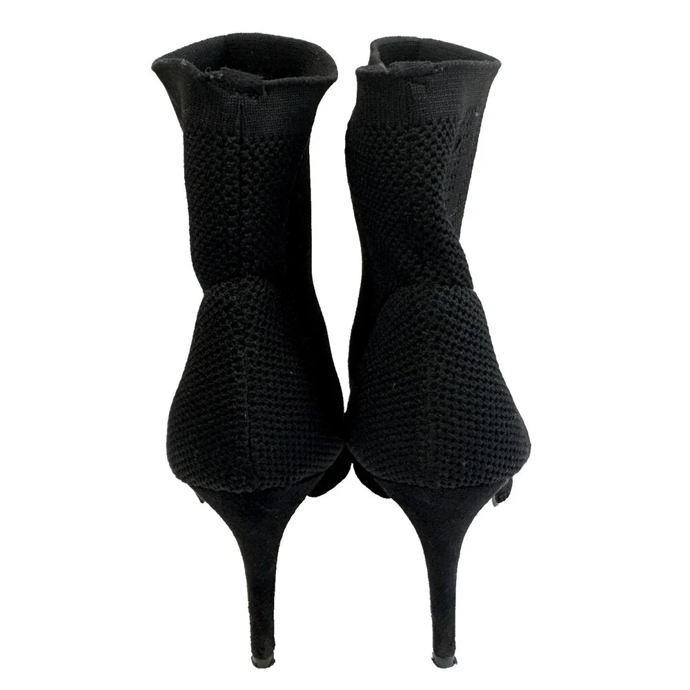 Catherine Malandrino Donito Black Knit Pointed Toe Ankle Booties Women’s 9